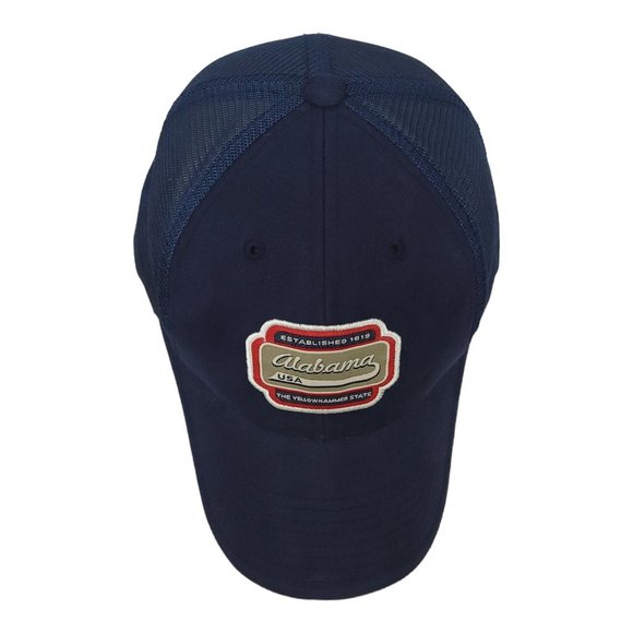 Alabama USA  Yellowhammer State Mesh Tuck Strap Cap Trucker Hat American Needle - Picture 6 of 12